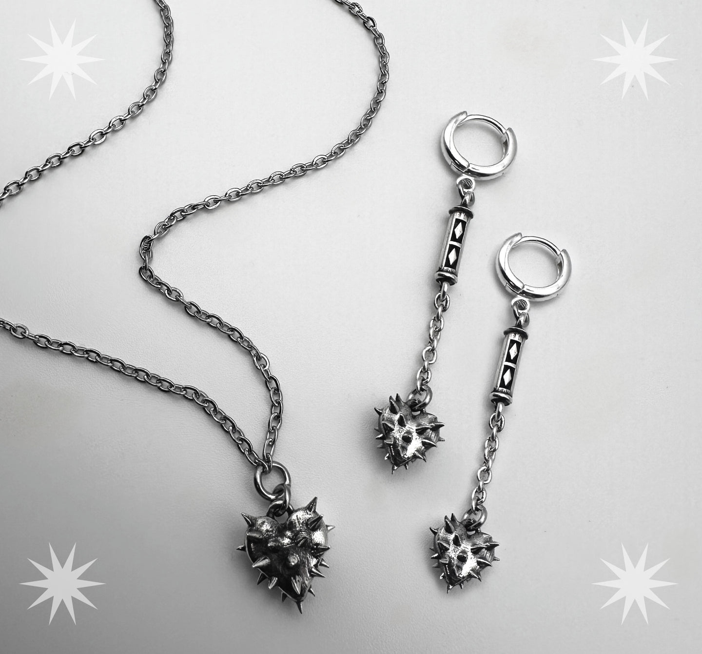 Spikey Heart Necklace